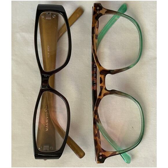 Lot 6 Pair Reading Glasses 1.50-1.75 Nicole Miller-Optique-Bridget-Dolarosey-EUC - Picture 6 of 6
